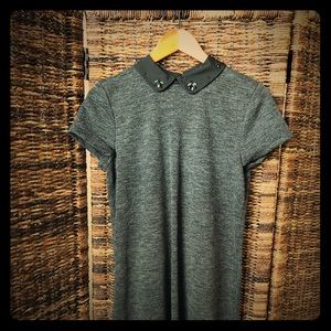 Anne Taylor LOFT Peter Pan Collared Shirt Dress